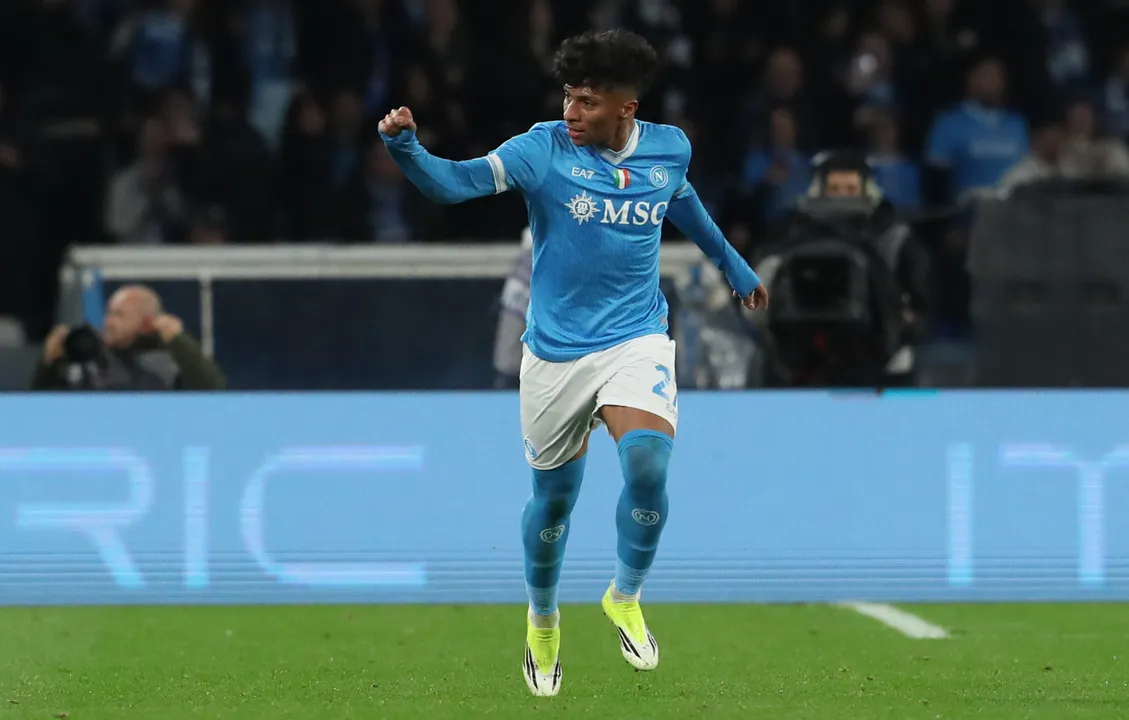 Alisson Santos marcou seu primeiro gol pelo Napoli