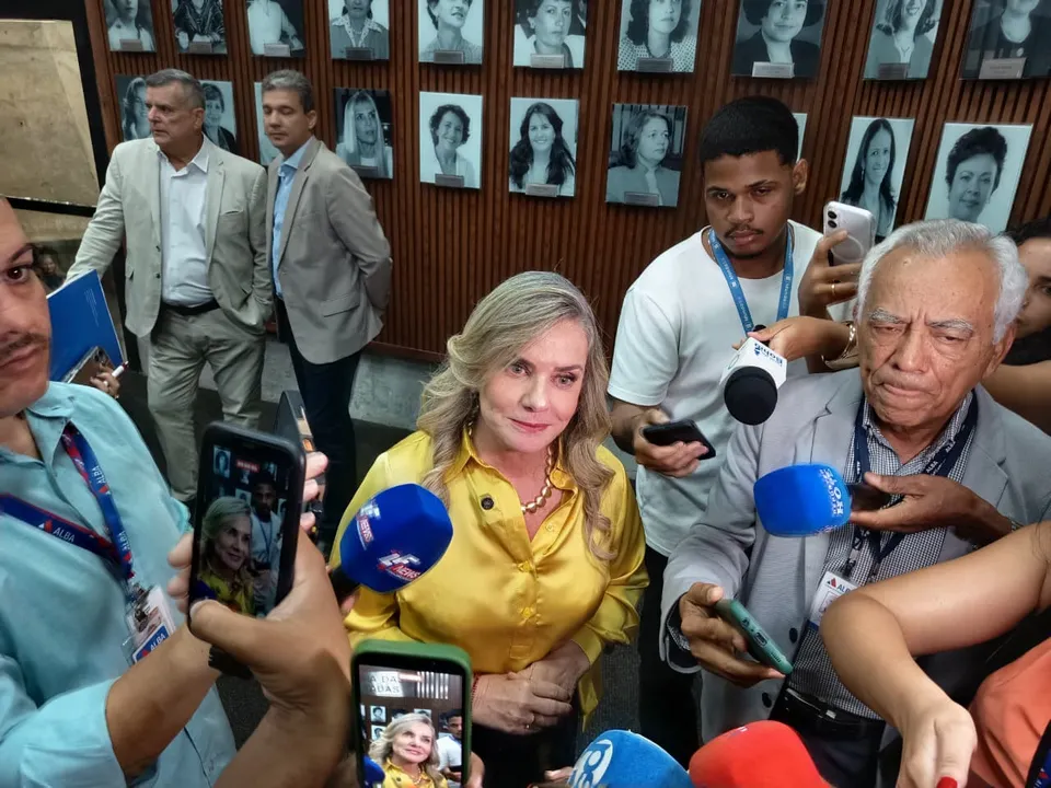 Presidente da ALBA em coletiva de imprensa