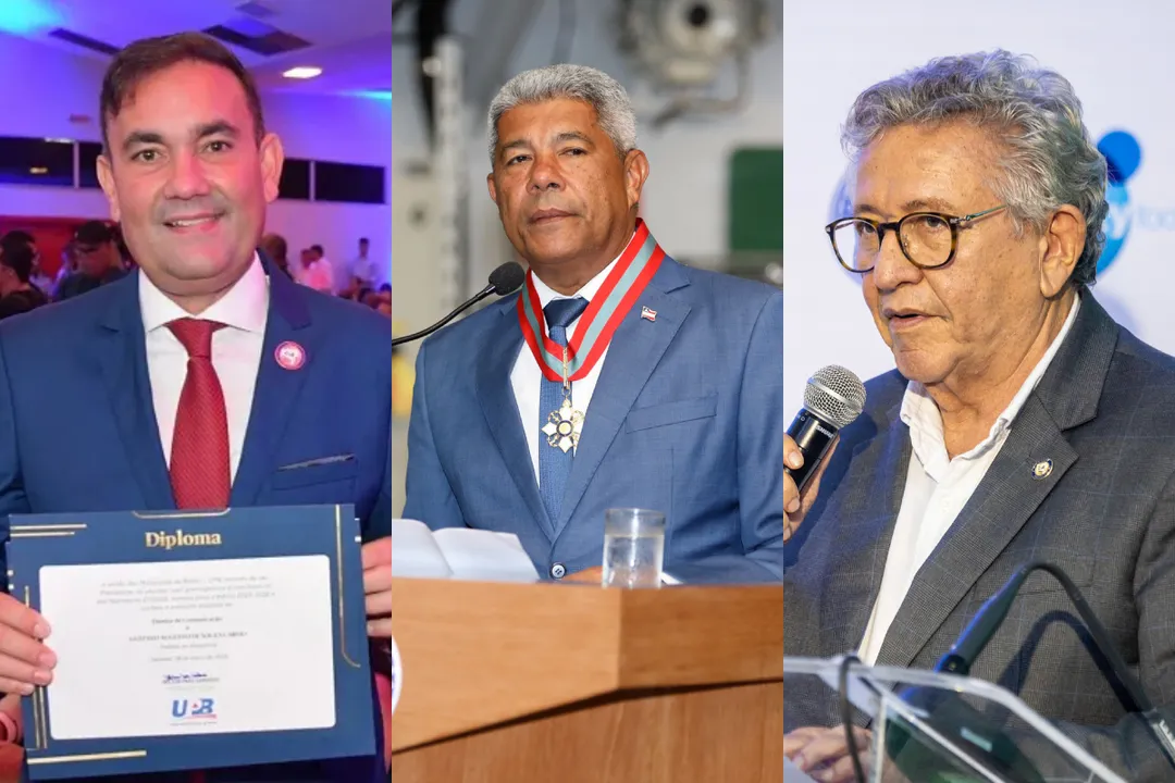 Gustavo Carmo, Jerônimo Rodrigues e Luiz Caetano