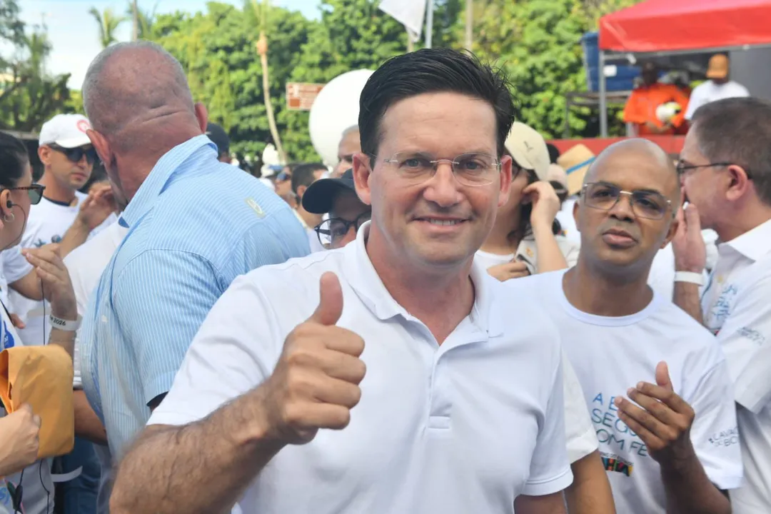 Presidente do PL na Bahia, durante lavagem do Bonfim