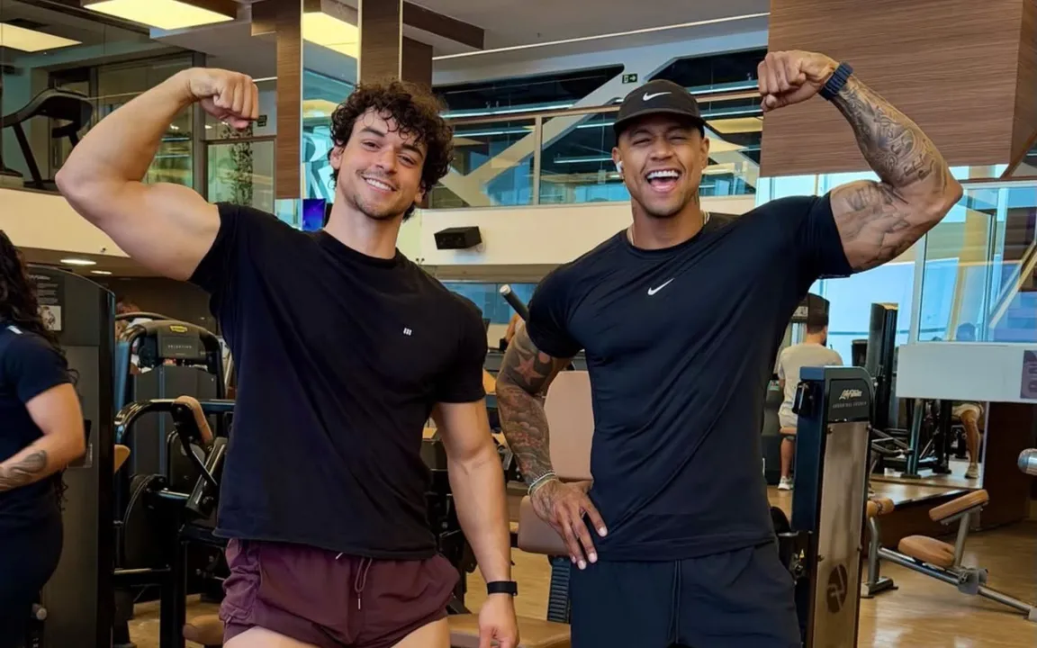 Victor atua como fisiculturista