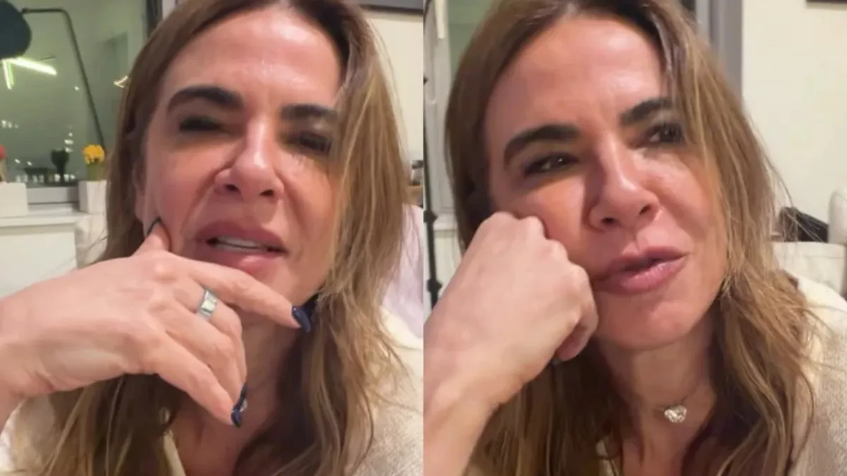 Luciana Gimenez apareceu chorando