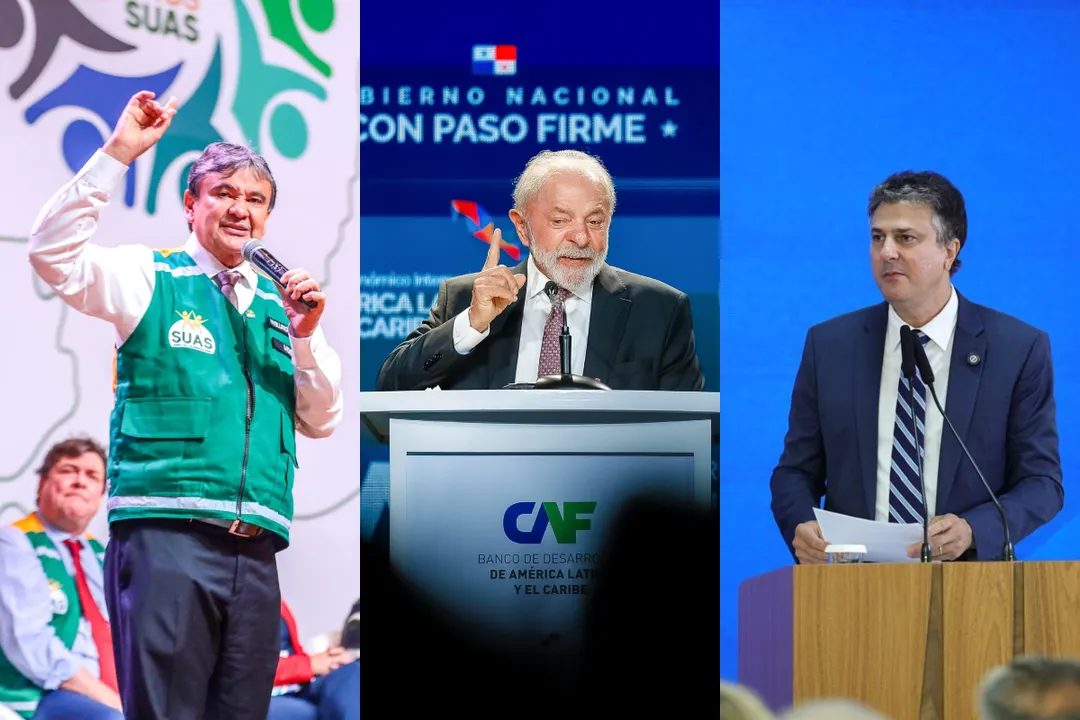 Wellington Dias, Lula e Camilo Santana