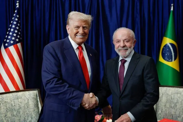 Presidentes dos EUA e do Brasil, Donald Trump e Lula