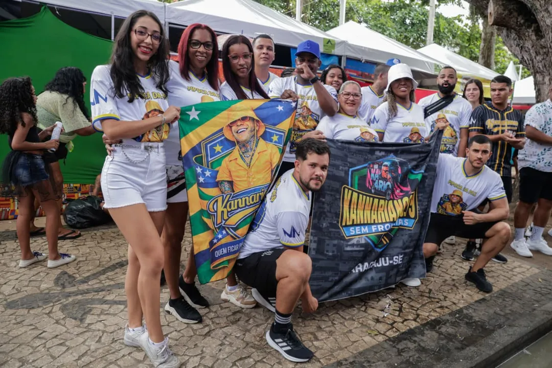 Grupo veio de Aracaju para ver o Kannário