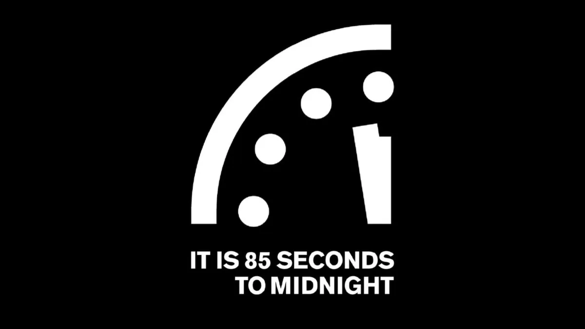 "85 segundos à meia-noite", marca Relógio do Juízo Final