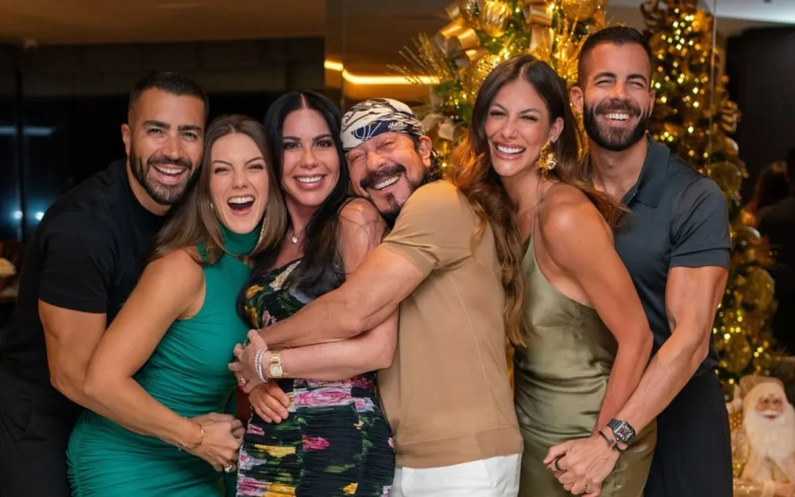 Bell Marques e sua família