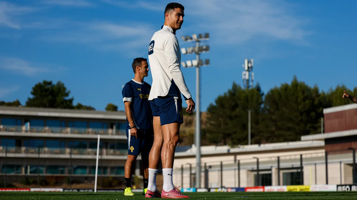 Cristiano Ronaldo em treino
