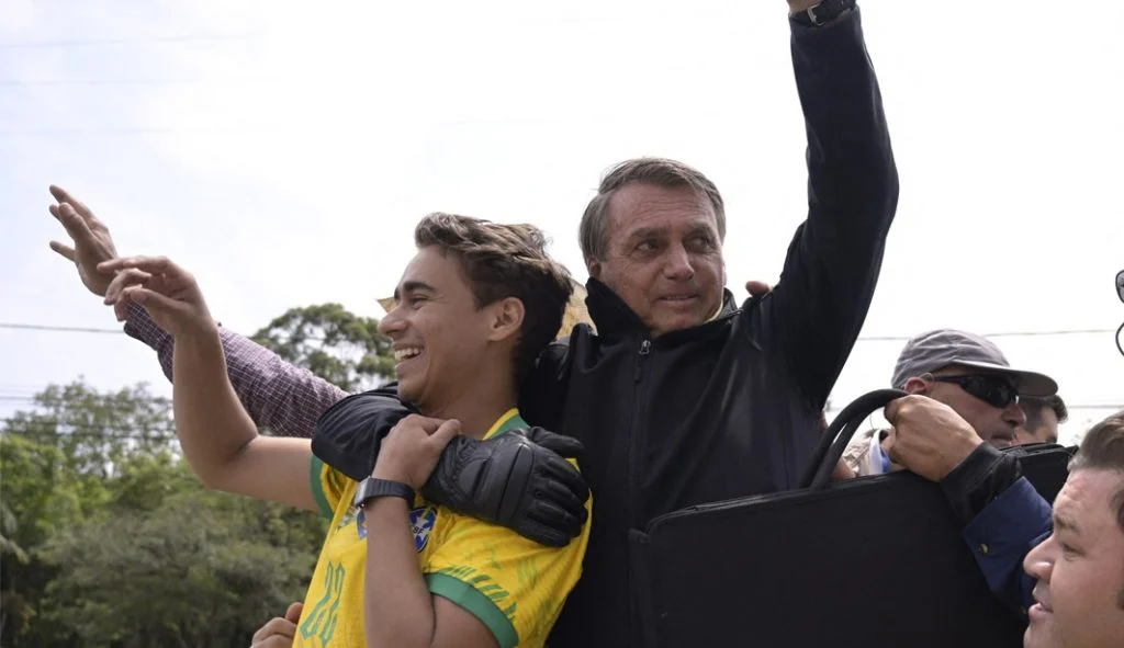 Nikolas Ferreira e Bolsonaro juntos