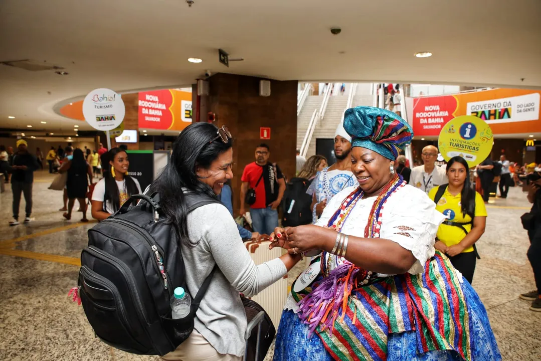 Setur preparou receptivo para receber turistas que chegam a Salvador, pela nova Rodoviária, para curtir o Carnaval