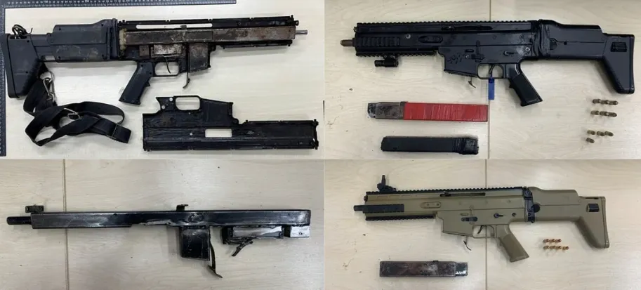 Armas apreendidas em operação da Polícia Civil