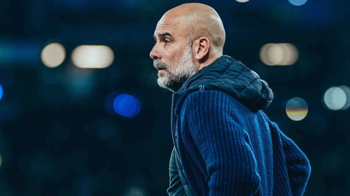 O espanhol Pep Guardiola é treinador do Manchester City