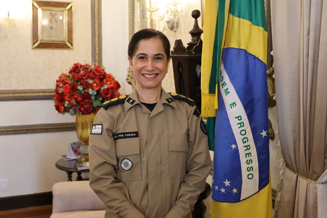 A coronel Ivana Teixeira Andrade é a primeira mulher a alcançar o posto mais alto da PMBA