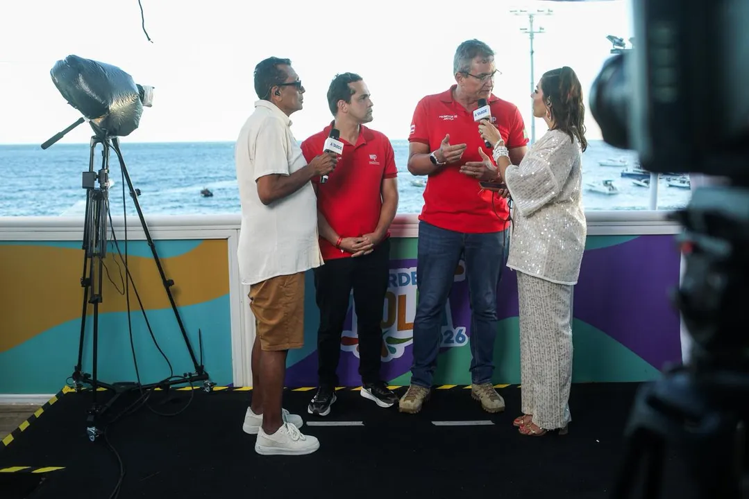 Aldo Rodrigues e Arthur Ferrari em entrevista com Silvana Freire e Osmar Martins no Observatório A TARDE