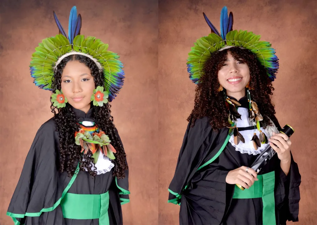 Estudantes Ana Beatriz e Eduarda Ferreira