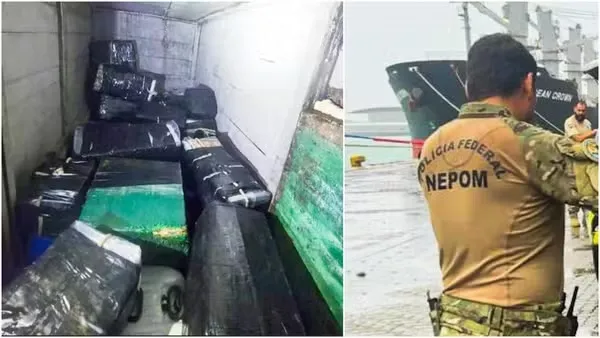 Brasileiros são presos com mais de R$ 250 milhões em cocaína