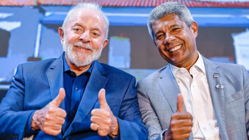 Jerônimo e Lula usaram as redes sociais para comemoração