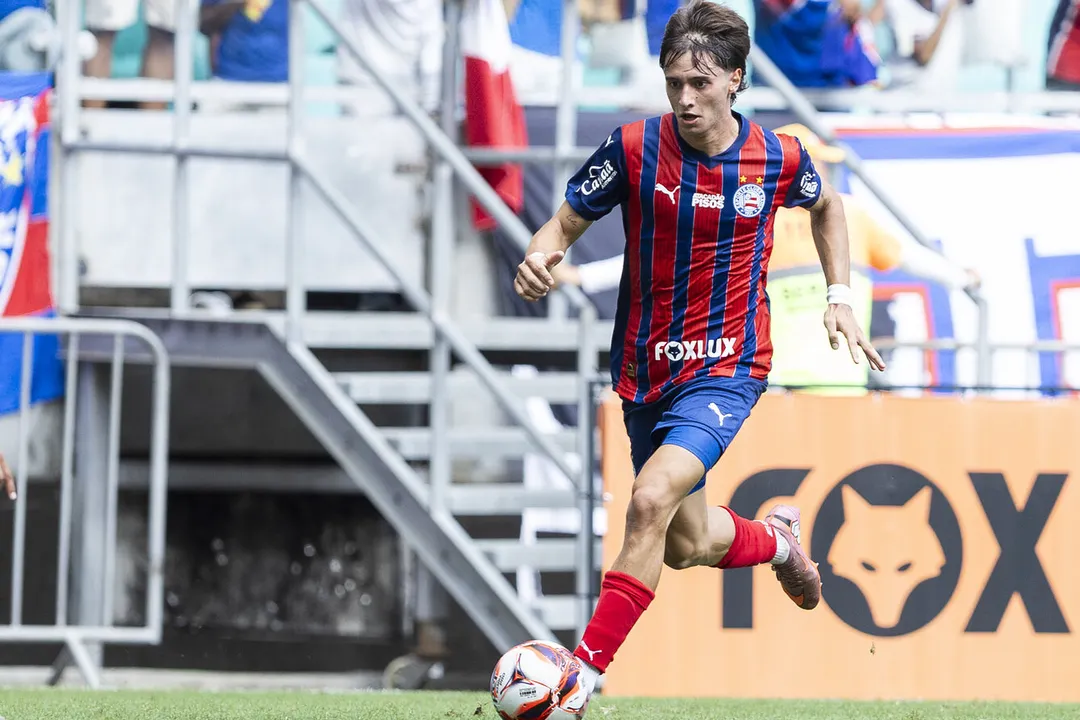Román Gómez em sua estreia pelo Bahia