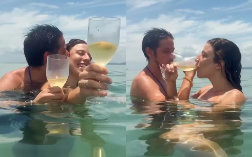 Rubel pediu a namorada em casamento na Baía de Todos-os-Santos