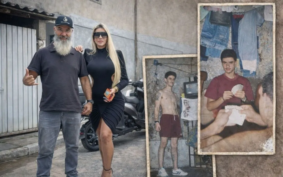 Juju Ferrari ao lado do cantor Tio Kita Simpson