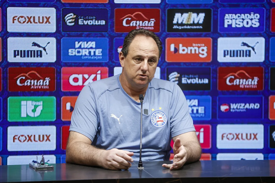 Rogério Ceni em entrevista coletiva no Bahia