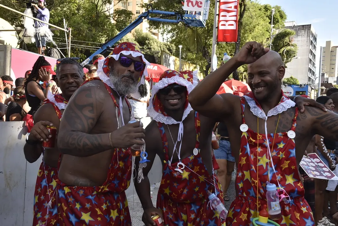 Foliões no Carnaval de Salvador