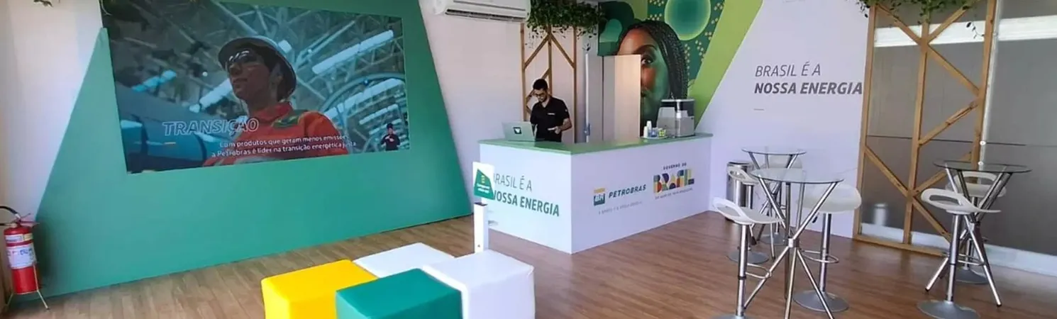 Estande da Petrobras na Fenagro