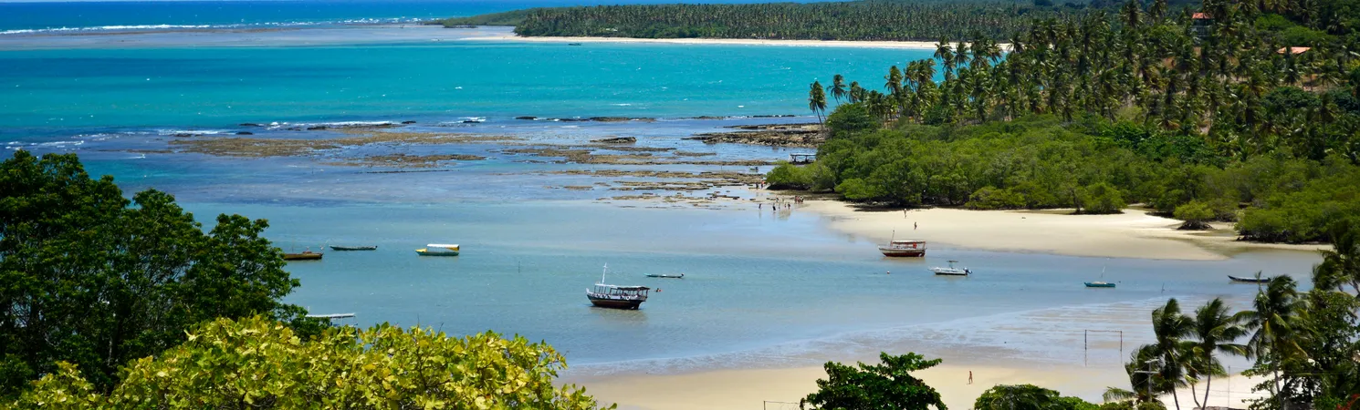 Praia de Moreré, em Boipeba, é um dos destinos turísticos mais procurados no baixo-sul da Bahia
