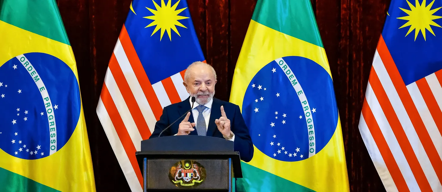 Presidente da República, Luiz Inácio Lula da Silva, durante declaração à imprensa