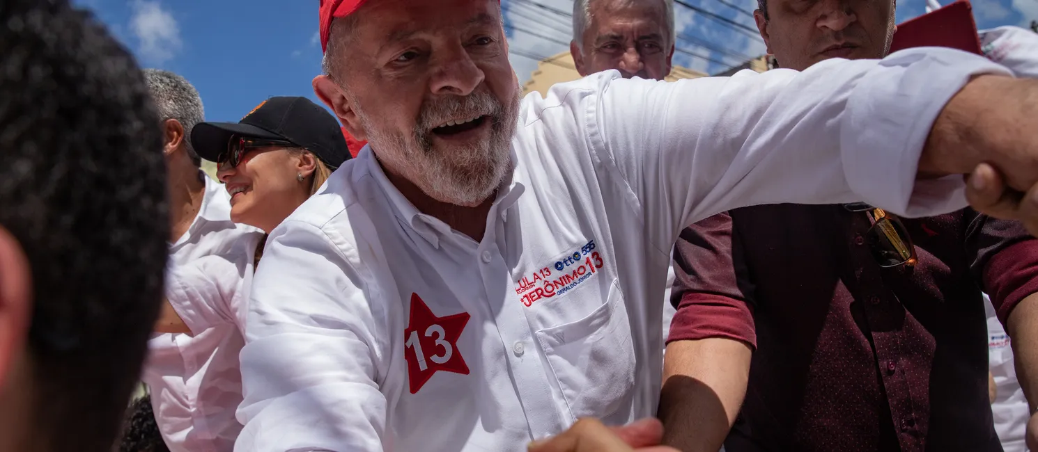 Lula durante carreatada em Salvador