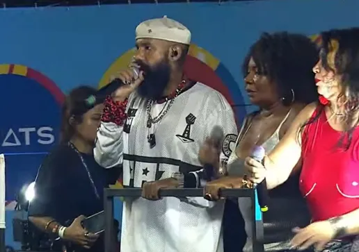 Everaldo, a esposa, a irmã e a prima.