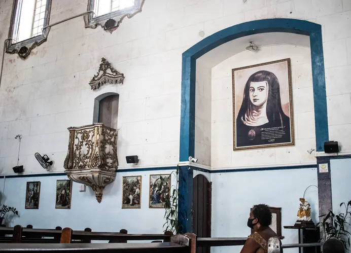Imagem de Joana Angélica na igreja da Lapa