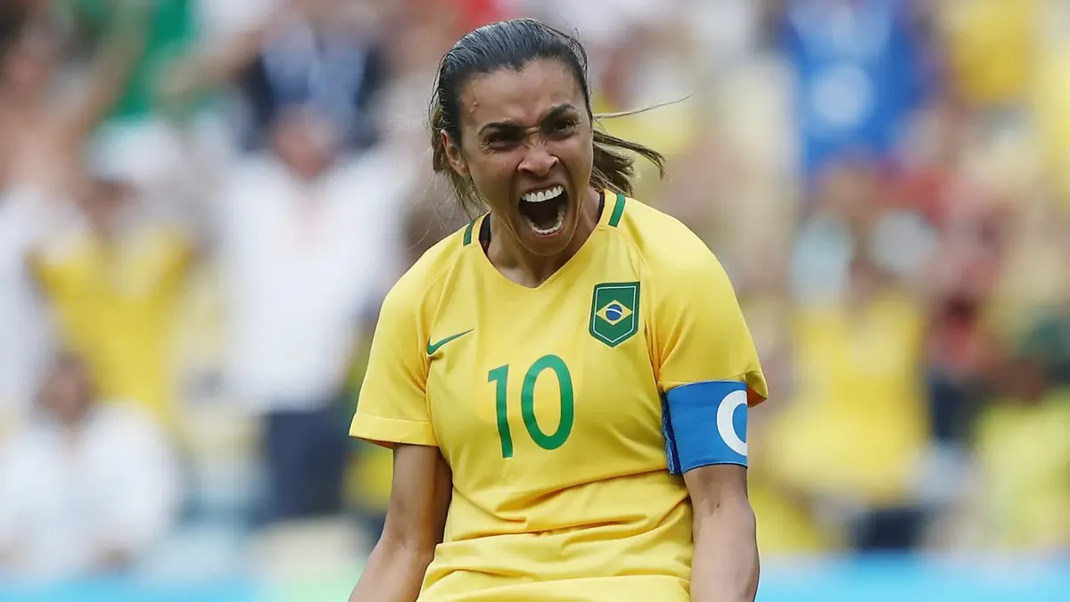 Marta pela Seleção Brasileira