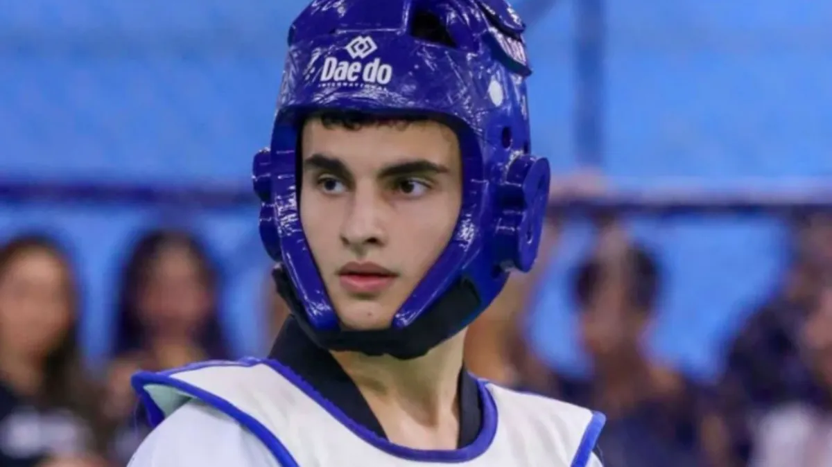 Cauã Batista Gomes Este, atleta de taekwondo