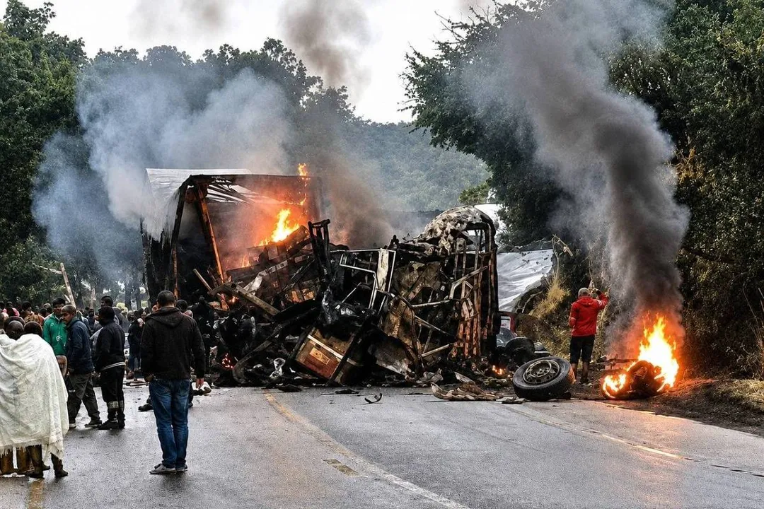 Acidente entre ônibus e carreta deixou ao menos oito mortos