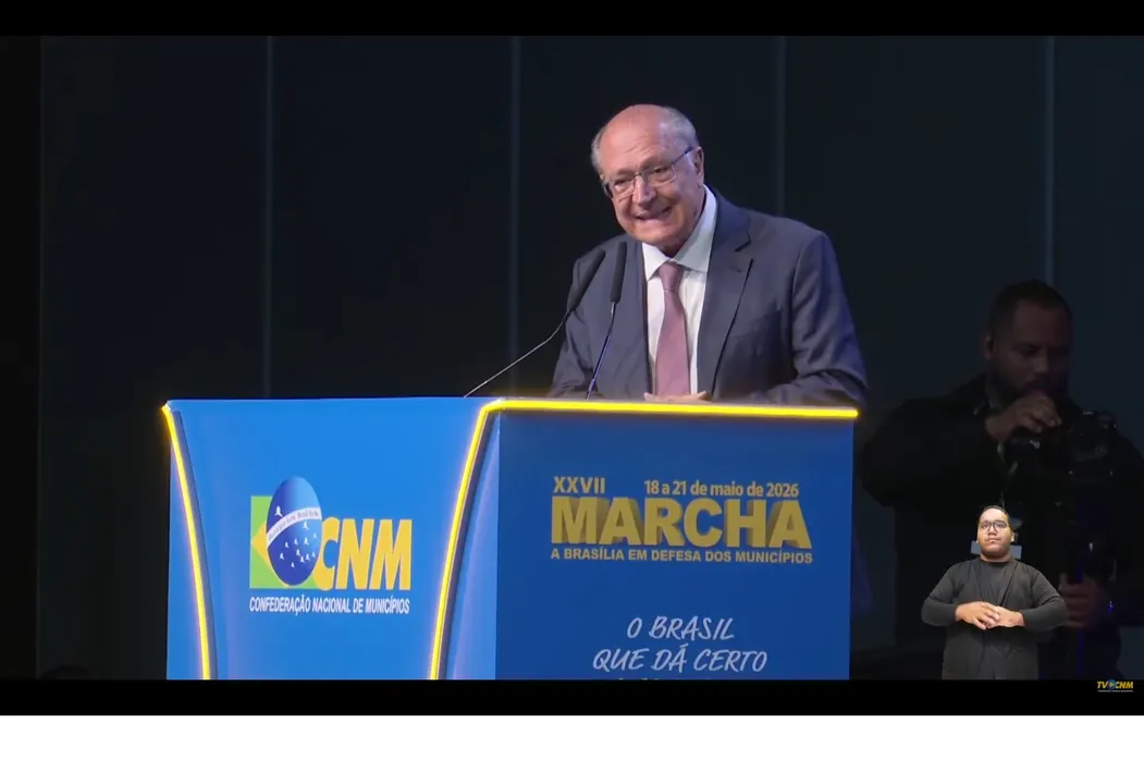 Alckmin discurso na Marcha dos Prefeitos.
