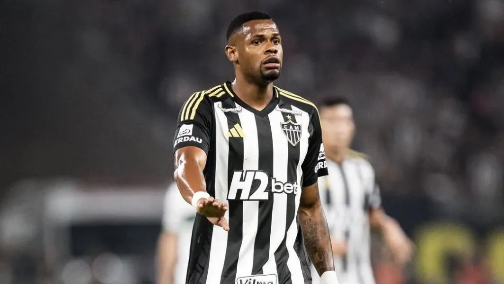 Júnior Santos em campo pelo Atlétici-MG