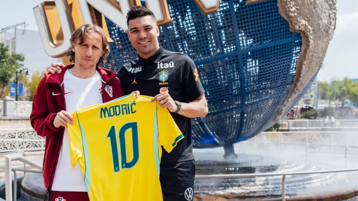 Casemiro e Modric em Orlando