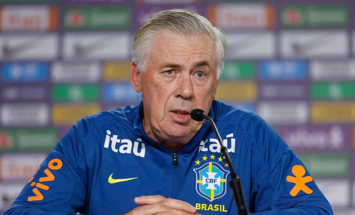Carlo Ancelotti, técnico da Seleção Brasileira