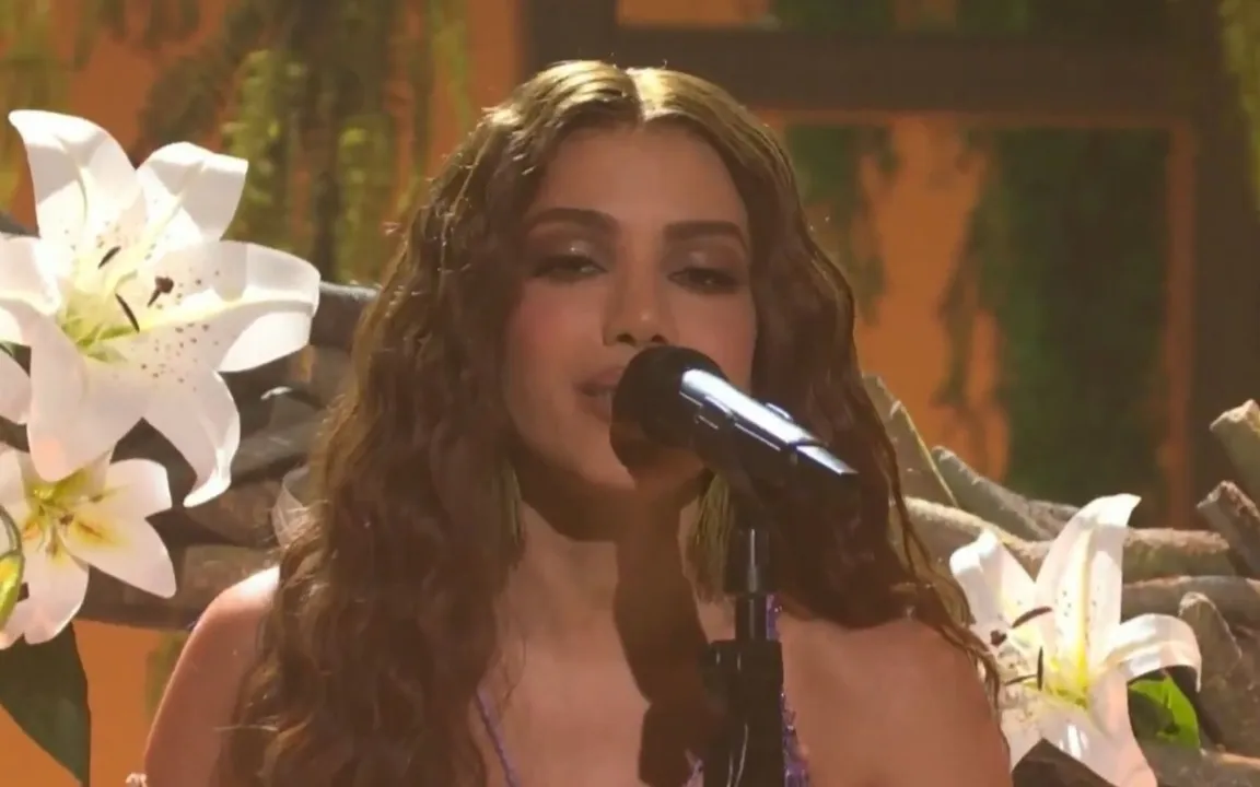 Anitta fez sua performance durante o programa