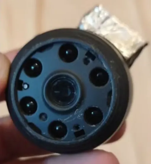 Câmera foi instalada em ventilador