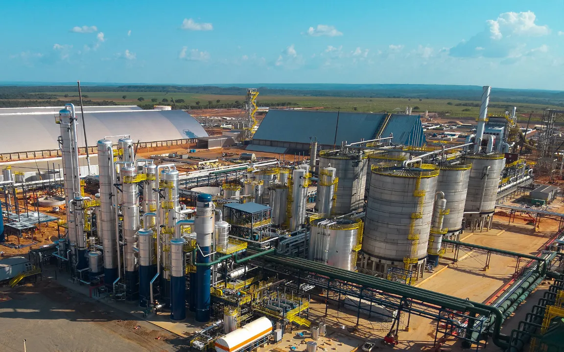 Unidade da Inpasa dedicada à produção de etanol a partir do sorgo