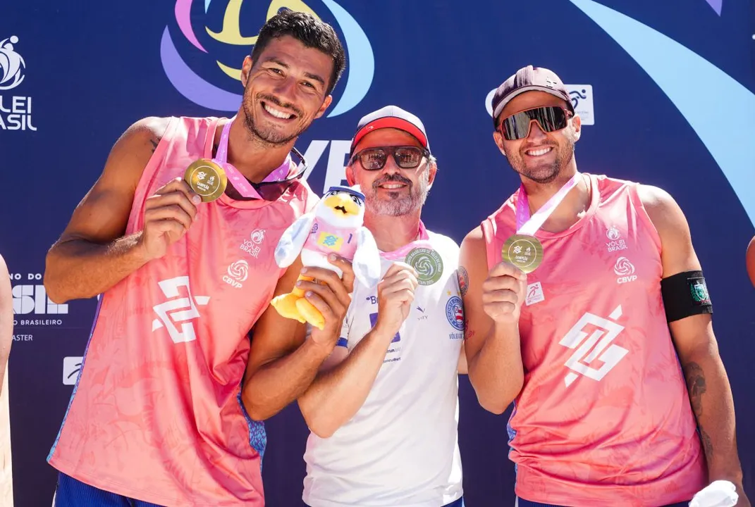 Dupla do Bahia com ouro no Circuito Brasileiro de Vôlei de Praia