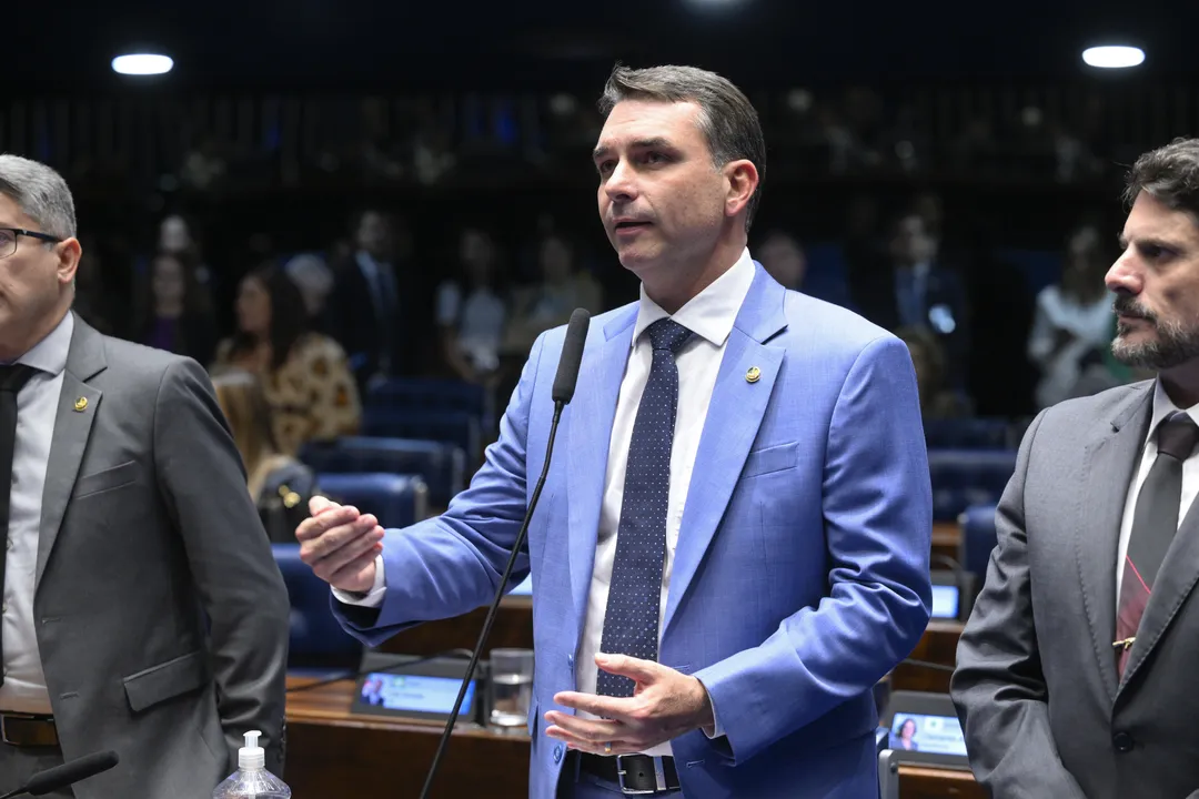 Senador e pré-candidato à Presidência da República, Flávio Bolsonaro (PL-RJ)