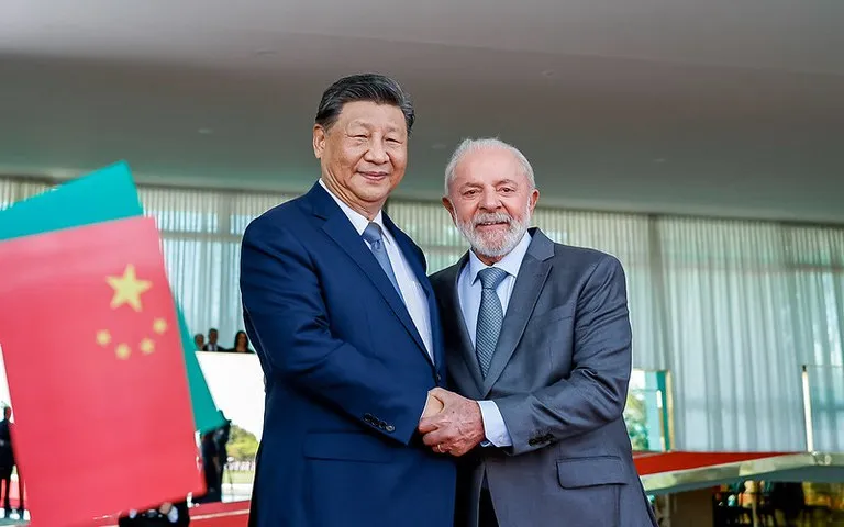 Lula e Xi Jinping, presidente da China