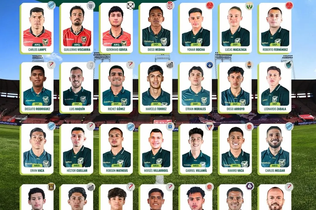 Convocação da Seleção da Bolívia
