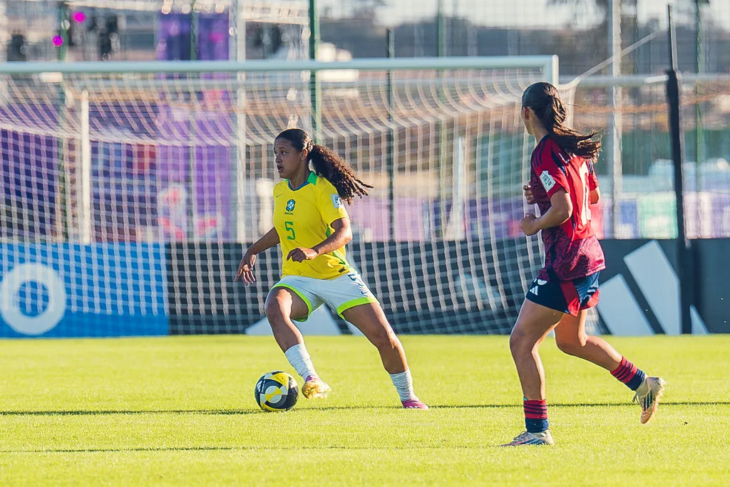 Brasil x Costa Rica Feminino em campo