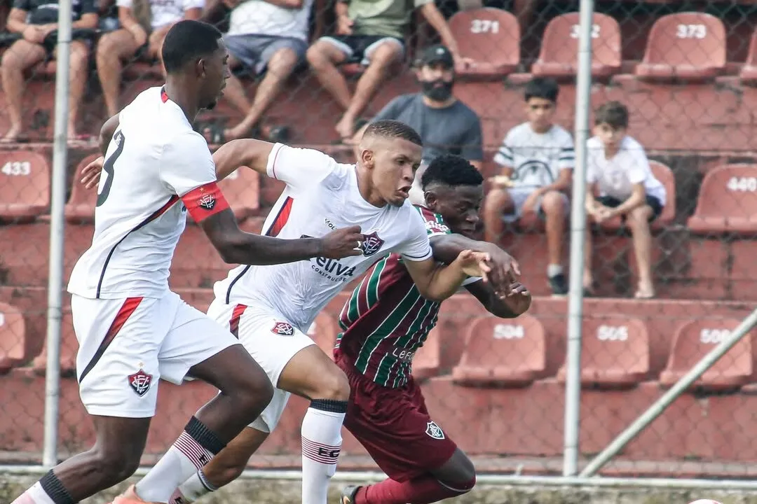 Vitória perdeu por 3 a 2 contra o Fluminense no Brasileirão Sub-20