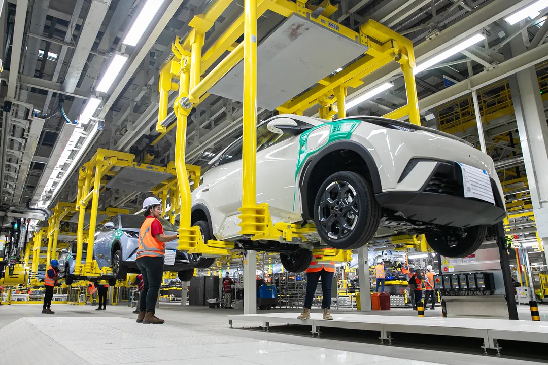 Fábrica da BYD em Camaçari.