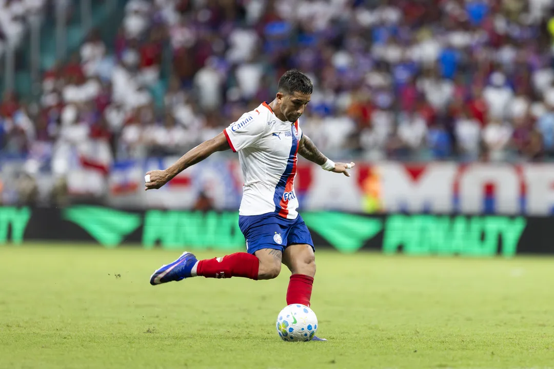 Cristian Olivera marcou dois gols pelo Bahia em 2026